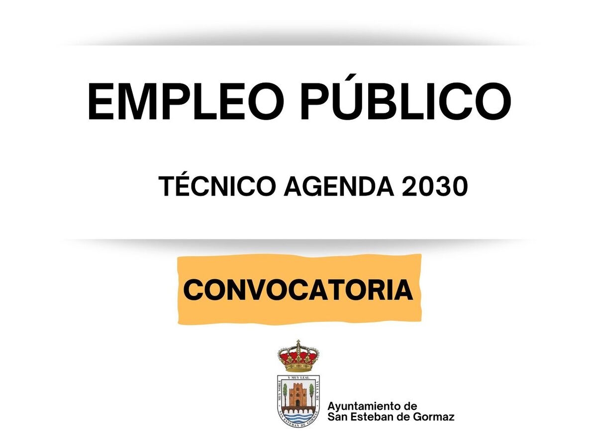 Oferta de empleo: Técnico Agenda 2030