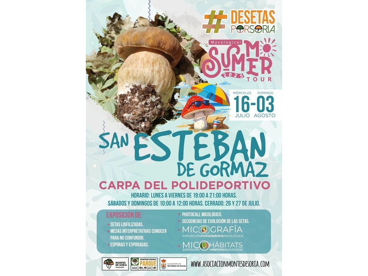 El Mycological Summer Tour de Montes de Soria en San Esteban de Gormaz