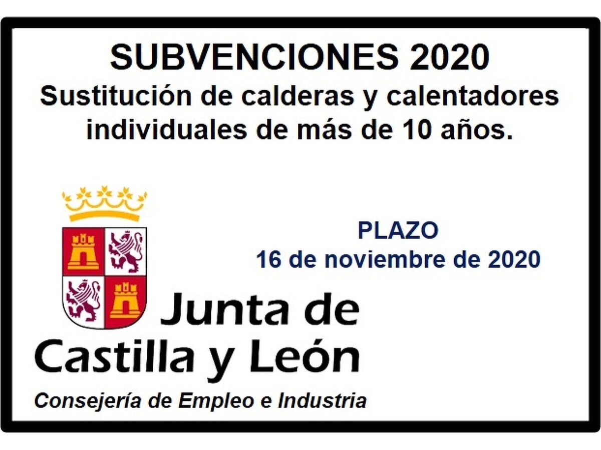 La Junta abre el Plazo del Plan Renove de calderas y calentadores